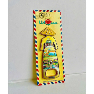 MAGNET khui bia mở hộp hình ảnh cô gái áo dài