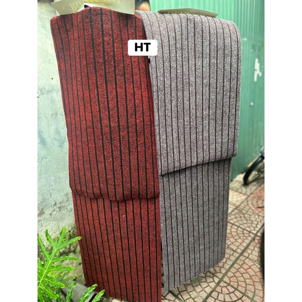SET 2 THẢM BẾP NỈ SỌC SIÊU THẤM CHỐNG TRƯỢT MÀU SANG CHẢNH