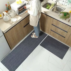 SET 2 THẢM BẾP NỈ SỌC SIÊU THẤM CHỐNG TRƯỢT MÀU SANG CHẢNH