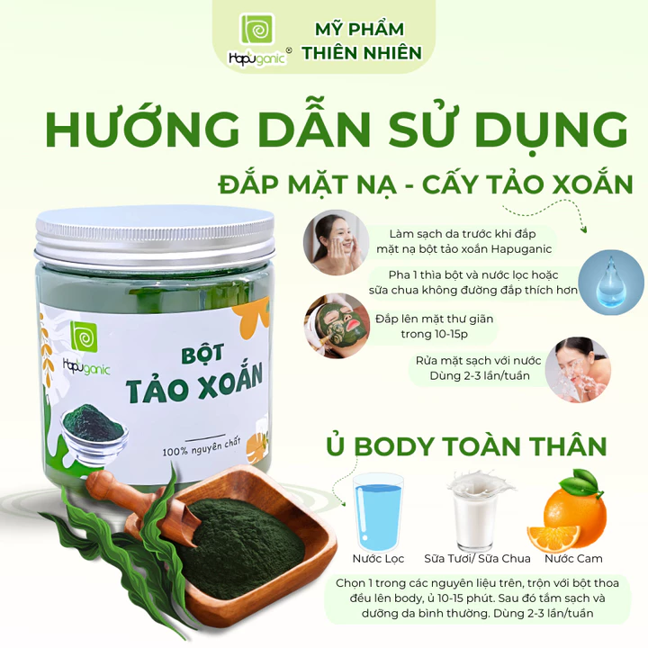 Acne Face Mask Spirulina Hapuganic – 300 g – 3