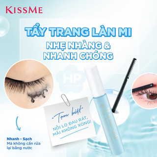 Set Vỉ Mascara Chuốt Rậm ,Cong Mi Và Mascara Tẩy Trang Mi Kissme (2 cây )