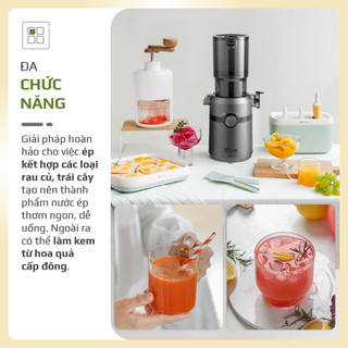 Máy Ép Chậm OLIVO SJ240 –Ép Kiệt Bã 98%, Giữ Trọn Dinh Dưỡng, Đa Năng Rau Củ–Trái Cây–BẢO HÀNH 2 NĂM