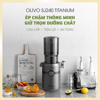Máy Ép Chậm OLIVO SJ240 –Ép Kiệt Bã 98%, Giữ Trọn Dinh Dưỡng, Đa Năng Rau Củ–Trái Cây–BẢO HÀNH 2 NĂM