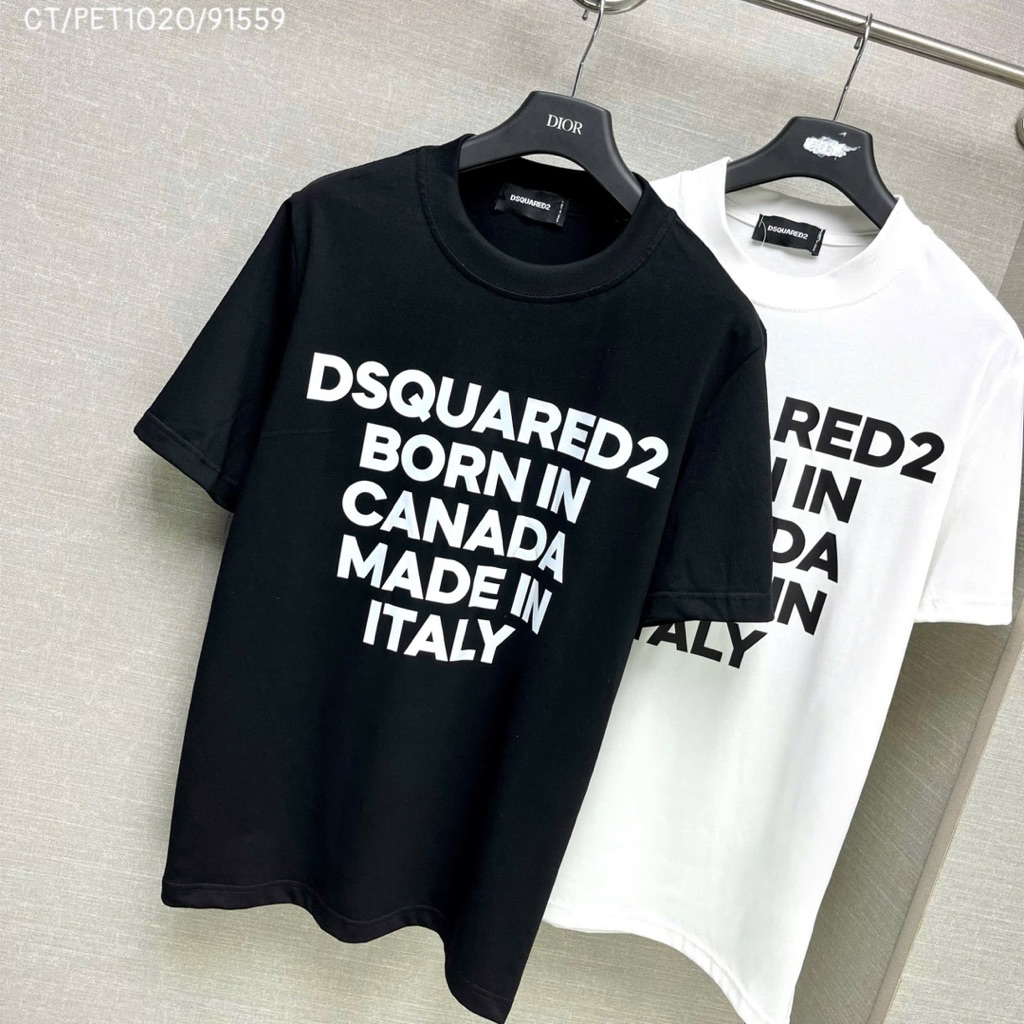 Áo Thun DQ2 Unisex Nam Nữ Chất Vải Cotton 2 Chiều Dày Dặn Không Xù Lông
