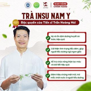 Trà thảo mộc INSU nam y tiến sĩ trần hoàng hải hỗ trợ ổn định đường huyết, giảm tiểu đêm