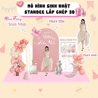 Quà tặng mô hình standee sinh nhật, Mô hình decor trang trí sinh nhật