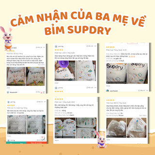 [SUPDRY] Tã Bỉm Dán/Quần Supdry Trắng Siêu Mềm Mịn, Khô Thoáng Cho Bé Size NB/S/M/L/XL/XXL/3XL/4XL