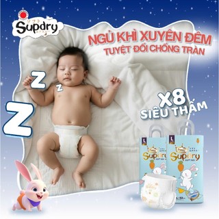 [SUPDRY] Tã/Bỉm Dán Supdry Premium SoftPro, Bỉm Dán Supdry Xanh Siêu Mềm Mịn Và Thấm Hút, An Toàn Cho Bé