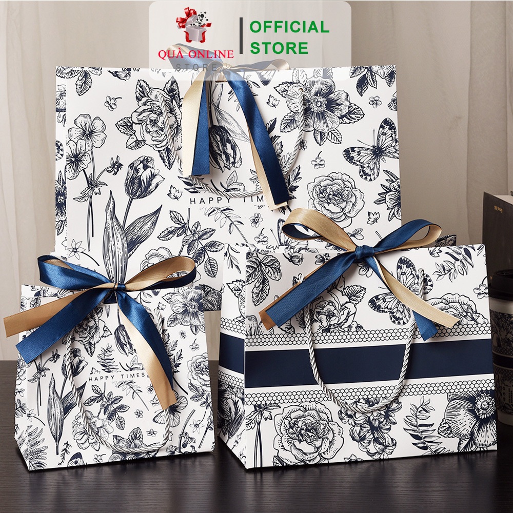 Túi Qùa Tặng Happy Time Họa Tiết Mùa Xuân Tươi Sáng