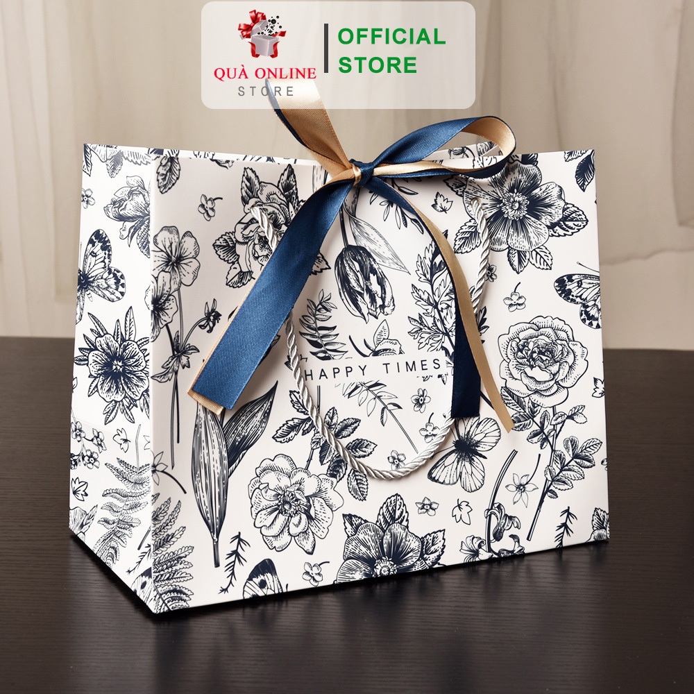 Túi Qùa Tặng Happy Time Họa Tiết Mùa Xuân Tươi Sáng