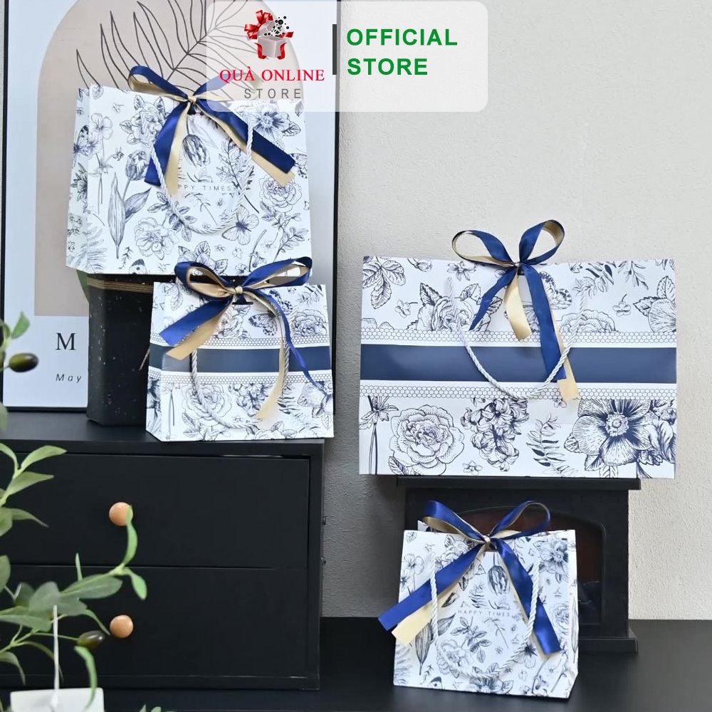 Túi Qùa Tặng Happy Time Họa Tiết Mùa Xuân Tươi Sáng