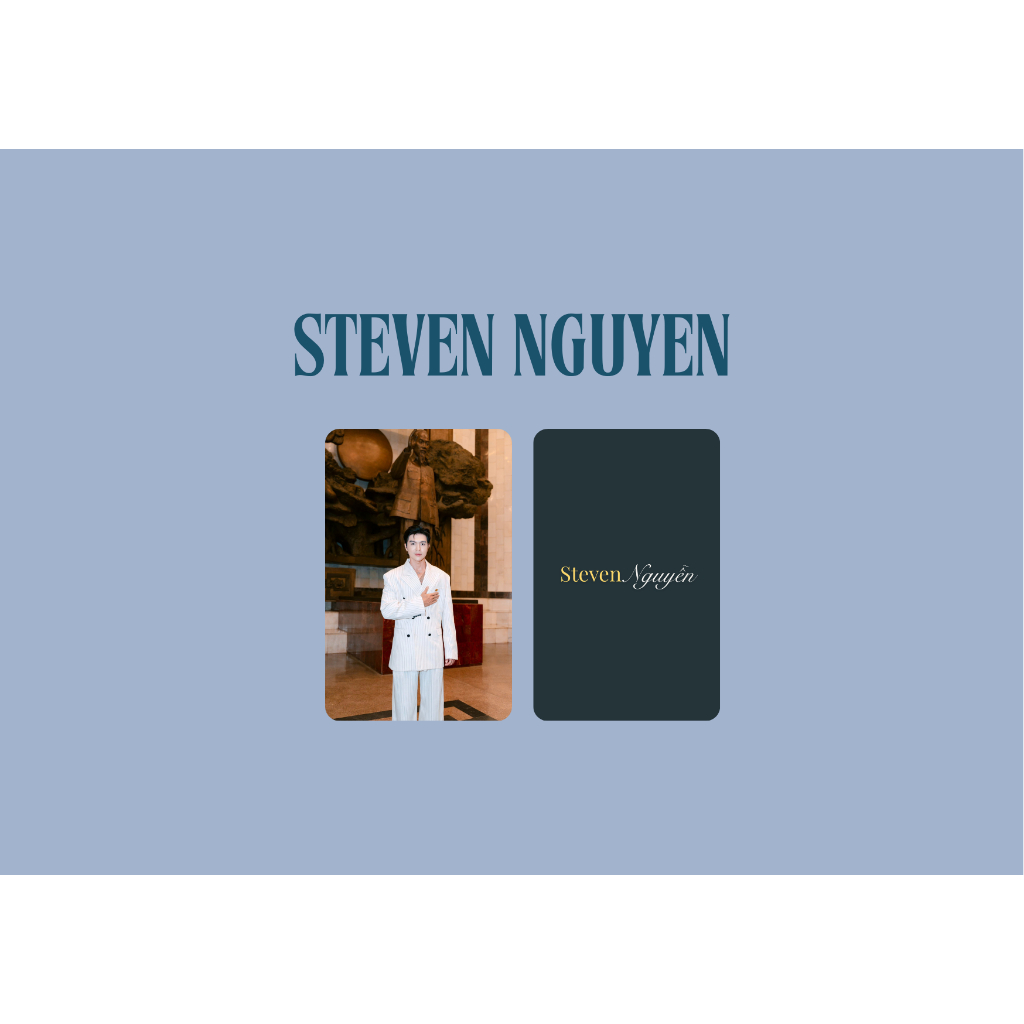 set card bo góc diễn viên Steven Nguyễn - Mưa đỏ- Bi Long Đại Ca