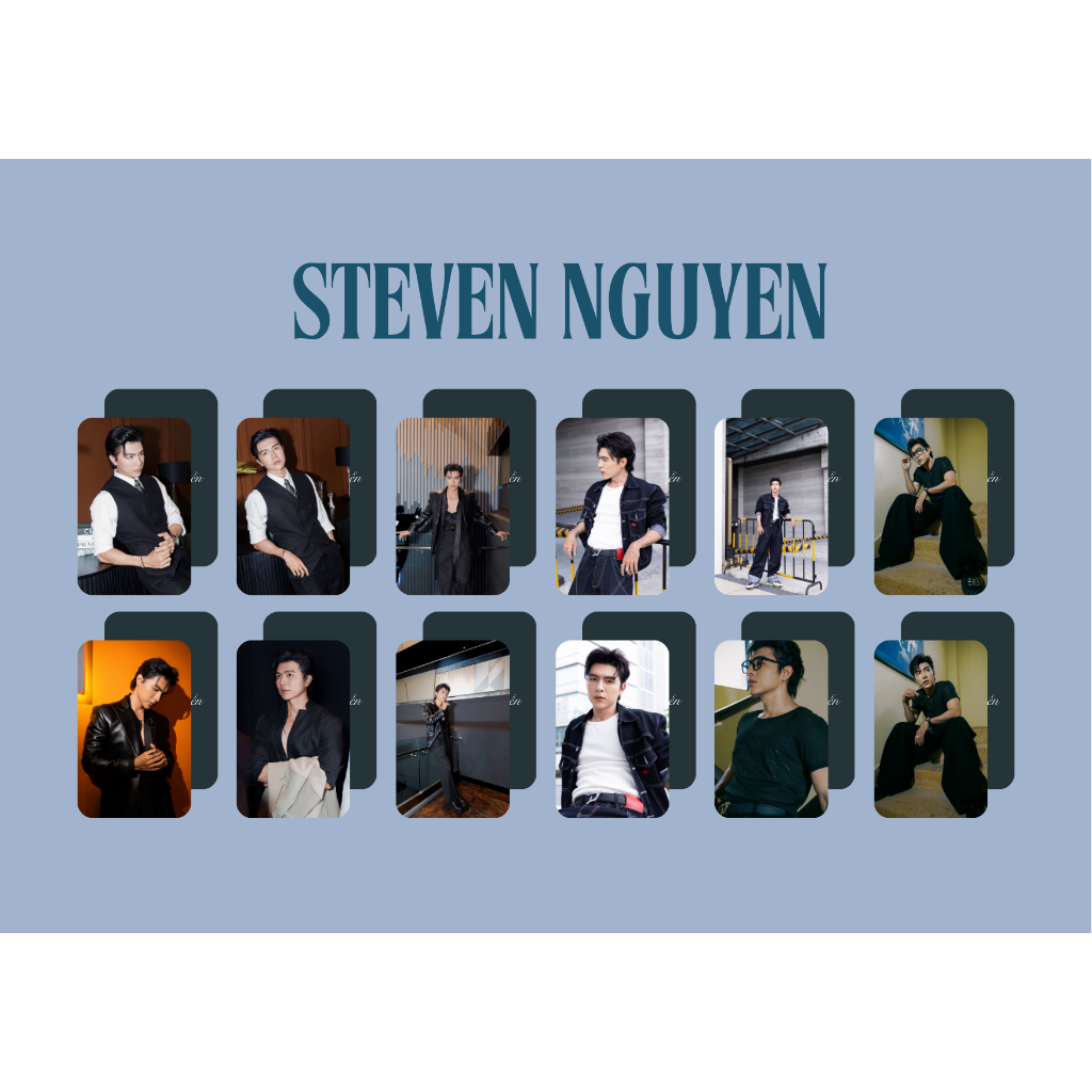 set card bo góc diễn viên Steven Nguyễn - Mưa đỏ- Bi Long Đại Ca