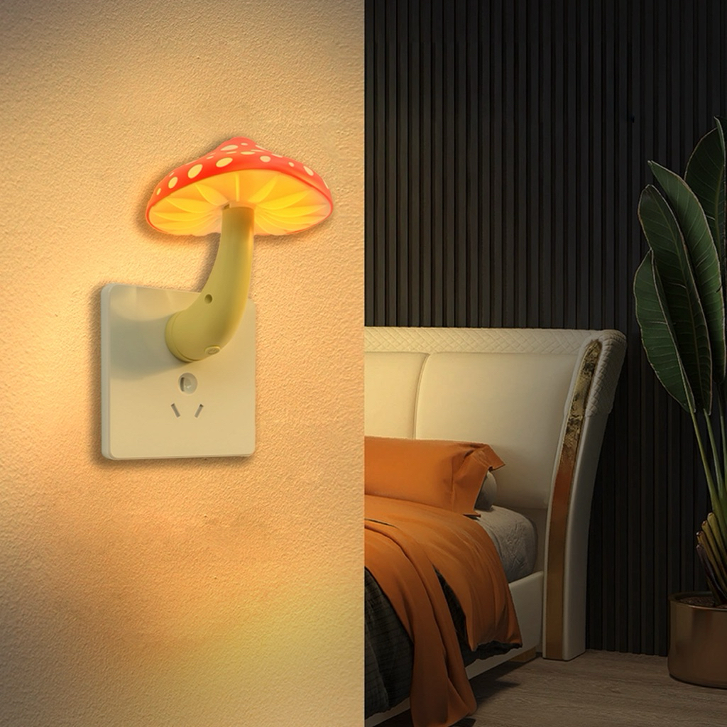 Đèn Ngủ LED Hình Nấm – Mini Dễ Thương, 3 Màu Đổi Sáng, Tặng Remote, decor phòng ngủ
