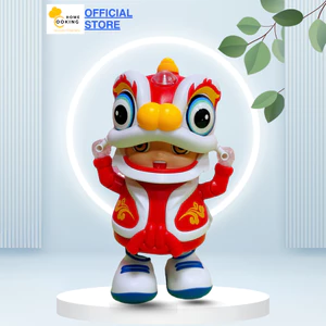 Đồ Chơi Chú Bé Lân nhảy múa có nhạc và đèn Led, Đèn Lồng Hình Con Lân quà tặng trung thu cho bé
