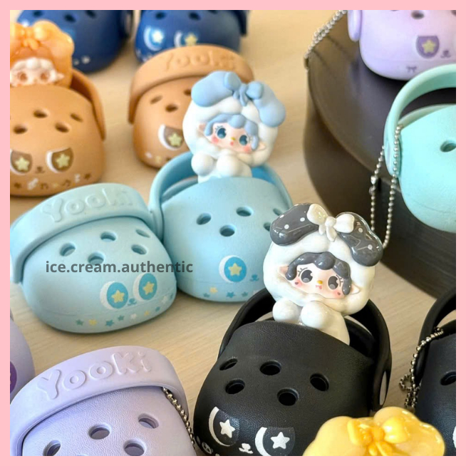 [Hỏa tốc]  Một Túi mù móc khoá Yooki Crocs, phụ kiện giày búp bê Yooki 400% chính hãng