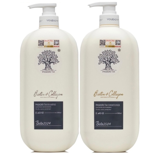 Dầu Gội, Xả Biotin Voudioty Trắng Giảm Rụng Tóc, Kích Mọc Tóc, Phục Hồi Tóc Khô Xơ 500ml-1000ml, (Mẫu Mới)