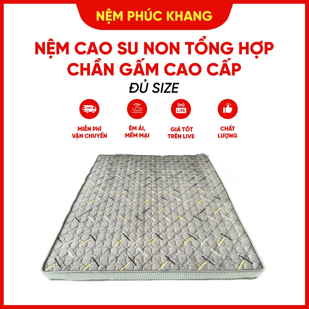 Nệm cao su non tổng hợp Classic đủ size( ship Toàn Quốc )