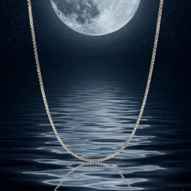 Dây chuyền bạc 925 sợi zig zag Luna Jewelry