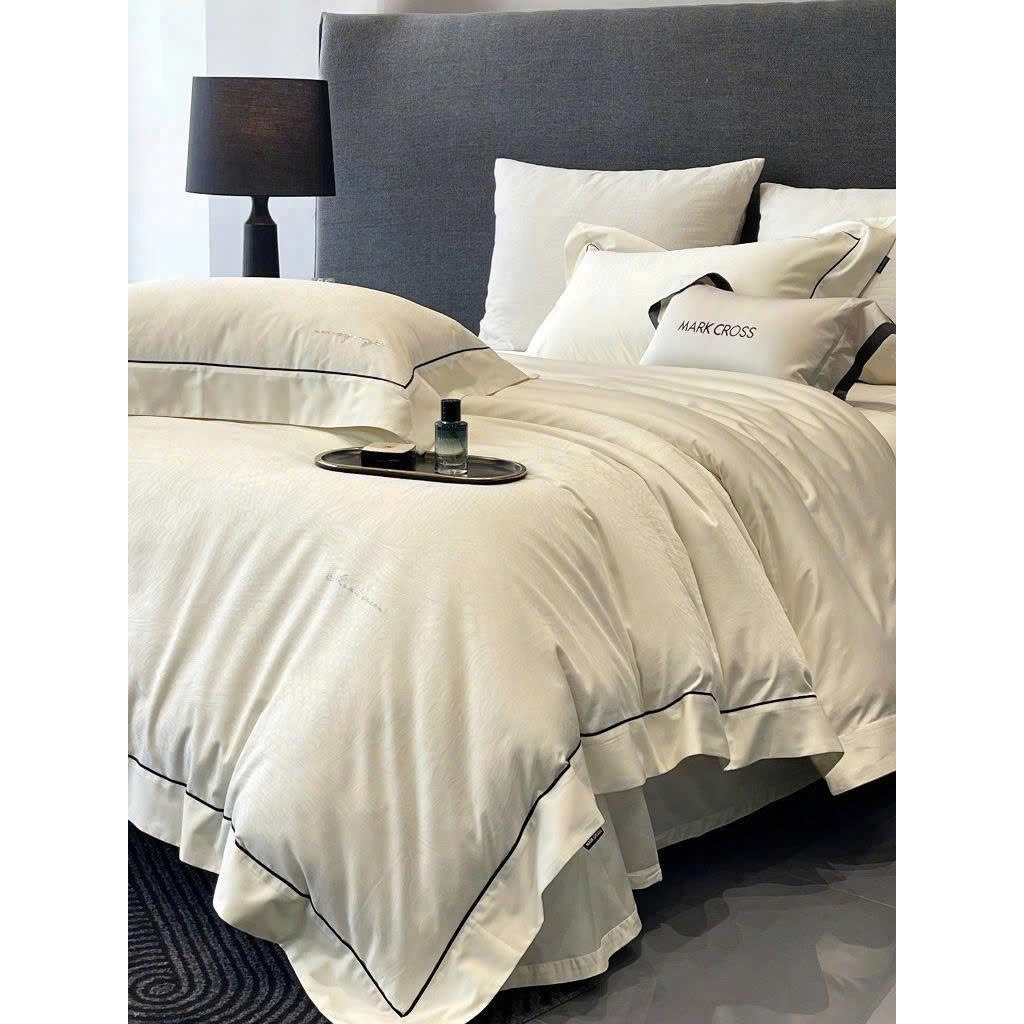 TỔNG HỢP 23 - Bộ chăn ga gối tencel hoa 80s cao cấp Markcross MemMinbedding sang trọng họa tiết màu sắc tinh tế