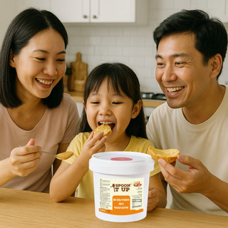Bơ Đậu Phộng 100% Spoon It Up – Can 1kg 5kg – Không Đường Không Dầu – Eat Clean Gym