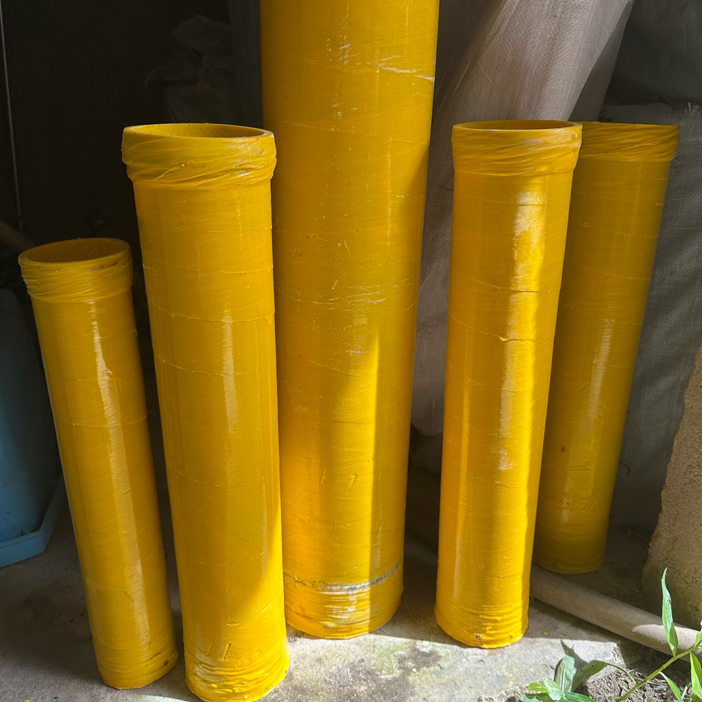 Ống Chuyên Dụng Chất Liệu Sợi Thuỷ Tinh, Ống CD Màu Vàng, Ống Chuyên Dụng 3inch, 4inch, 5inch, 6inch