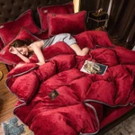 [MỞ BÁN GIẢM 40K] Set 4 Món Vỏ Chăn Ga Gối Nỉ Mịn Cao Cấp Óng Mượt Không Rụng Lông Dính Lông ROYAL Sang Trọng — ảnh 7