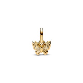 Charm Treo Pandora Mạ Vàng 14K Bướm Xanh - Vẻ Đẹp Tự Do