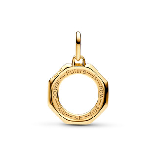 Charm Treo Pandora Me Mạ Vàng 14k Cầu Vồng Đính Đá Nhiều Màu