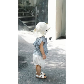 Set Đồ Bé Trai Sơ Mi Caro Xanh Kèm Quần Short Trắng