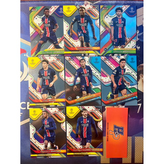 Full Set thẻ bóng đá PSG Topps Finest UCL 2024/25