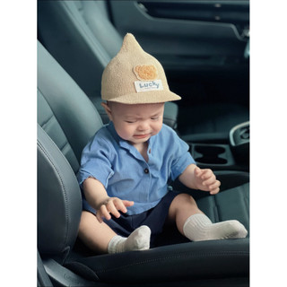 Set Đồ Bé Trai Sơ Mi Xanh Linen Kèm Quần Short