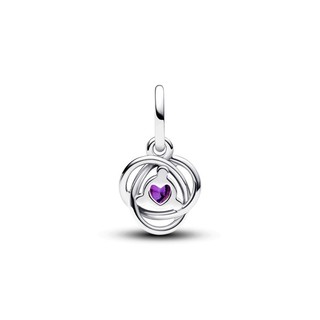 Charm Treo Pandora Đính Đá Tím Mộng Mơ Tháng 2