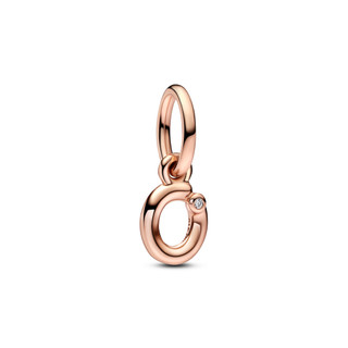 Charm Pandora Moments Mạ Vàng Hồng 14K Hình Chữ O