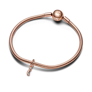 Charm Pandora Moments Mạ Vàng Hồng 14K Chữ I