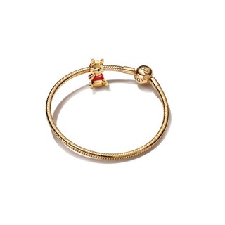 Charm Disney x Pandora Mạ Vàng 14K Nhân Vật Gấu Pooh