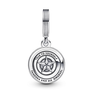 Charm Bạc Marvel x Pandora Captain America - Khiên Chính Nghĩa