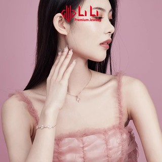 Lắc tay bạc nữ LiLi S925 đính đá CZ cao cấp hình cỏ 4 lá may mắn Emma LILI_124697