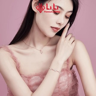 Lắc tay bạc nữ LiLi S925 đính đá CZ cao cấp hình cỏ 4 lá may mắn Emma LILI_124697
