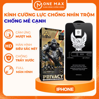 Kính cường lực IPHONE chống nhìn trộm PANDA full màn hình cho IP 16/15/14/13/12/11/x/xs/xr/pro/plus/promax