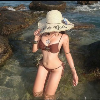 [ FREESHIP ] Bikini ĐI BIỂN 2 MẢNH NÂU KHOEN NGÔI SAO TÔN DÁNG THIẾT KẾ CHẤT VẢI CAO CẤP MÙA HÈ