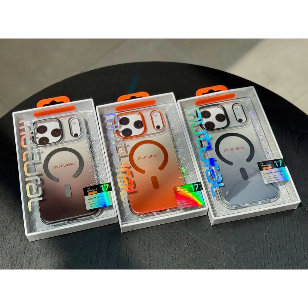 [ Chống Sốc ] Ốp Lưng Mutural Ombre Viền TPU Dẻo Chống Sốc Bảo Vệ Tích Hợp Sạc Từ Tính Chính Hãng cho iP 17 Series