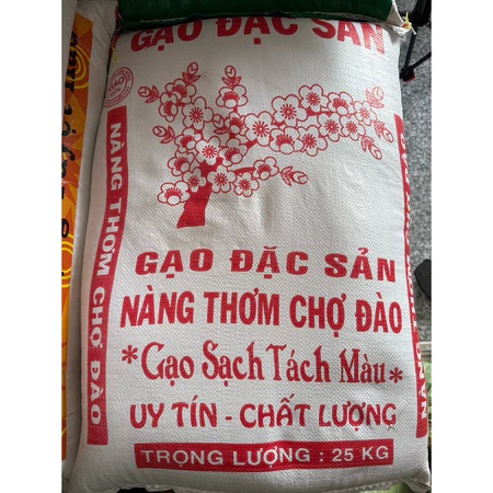 Gạo Nàng thơm chợ đào gạo đặc sản bao 25kg gạo mềm dẻo thơm