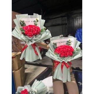 Bó hoa hồng sáp 10 bông, 15 bông siêu rẻ, siêu đẹp làm quà tặng sinh nhật, 8/3, 20/10, 20/11