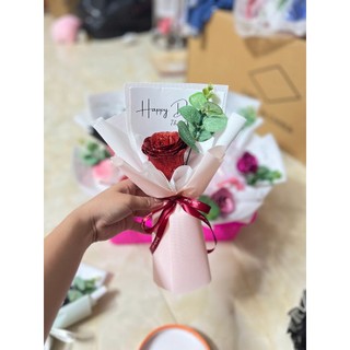 Bó hoa nhũ kim tuyến 1,3,5, 7 bông siêu xinh giá rẻ làm quà tặng sinh nhật, valentine, 20/10, 20/11, noel (Maya Flower)