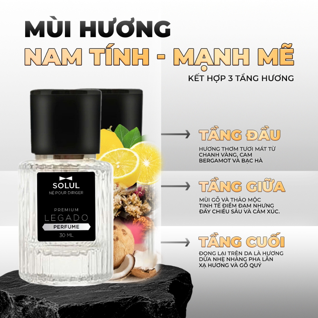 [Gentle Man's]Dầu gội đầu nam 2in1  SOLUL ,Sữa rửa mặt, Dung dịch vệ sinh,Lăn khử mùi, Nước hoa nam