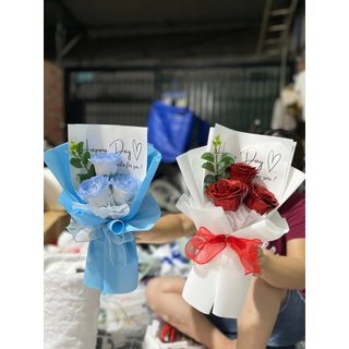 Bó hoa nhũ kim tuyến 1,3,5, 7 bông siêu xinh giá rẻ làm quà tặng sinh nhật, valentine, 20/10, 20/11, noel (Maya Flower)