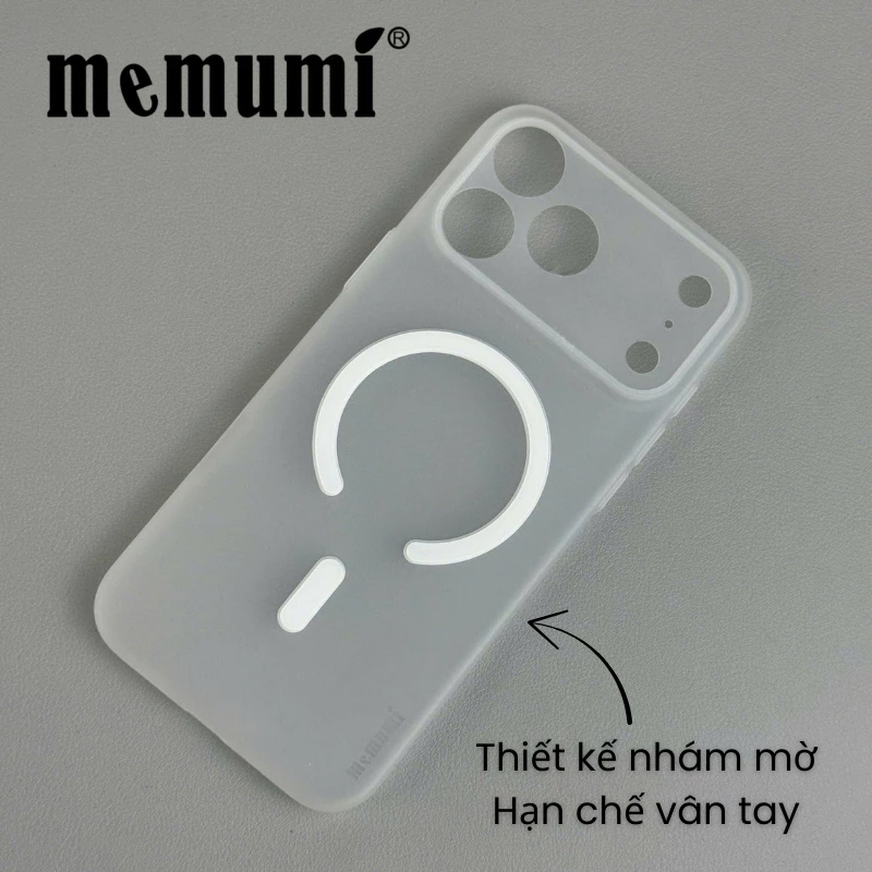 [ Siêu Mỏng ] Ốp Lưng Siêu Mỏng Nhẹ Memumi 0,33mm Tích Sạc Từ Tính Tiện Lợi cho iP 17 Series