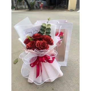 Bó hoa nhũ kim tuyến 1,3,5, 7 bông siêu xinh giá rẻ làm quà tặng sinh nhật, valentine, 20/10, 20/11, noel (Maya Flower)