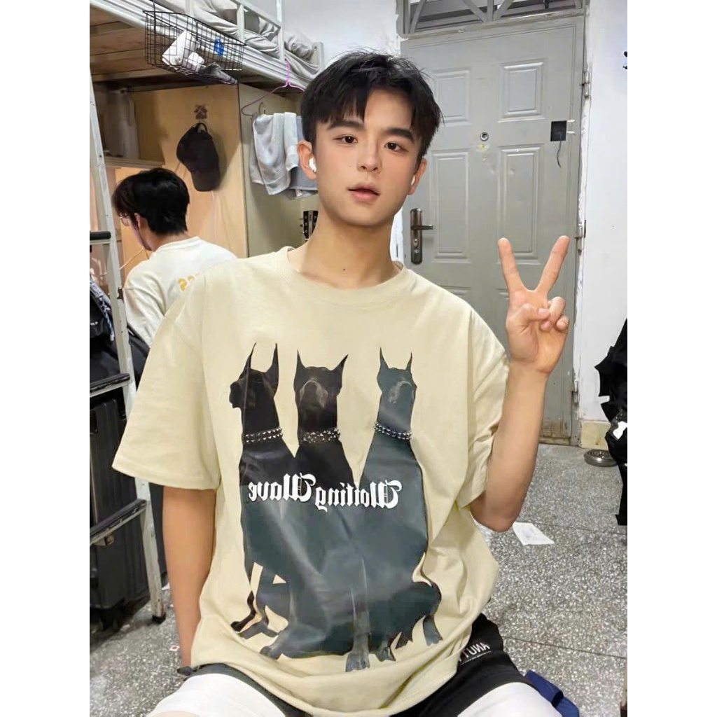 Áo thun Stee Cổ tròn WOITING WAVE Localbrand ICVCVNI Unisex Cotton